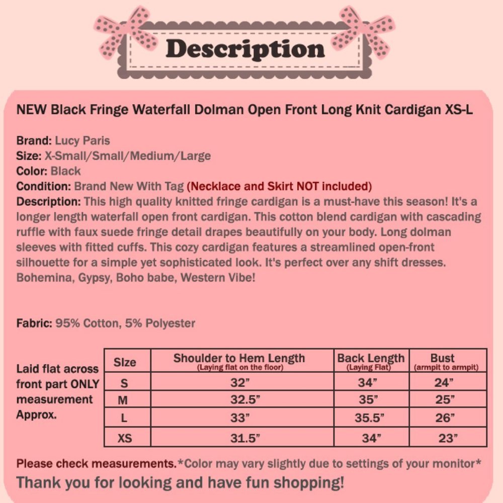 Faux Suede Fringed Waterfall Open Long Cardigan - Picture 10 of 10
